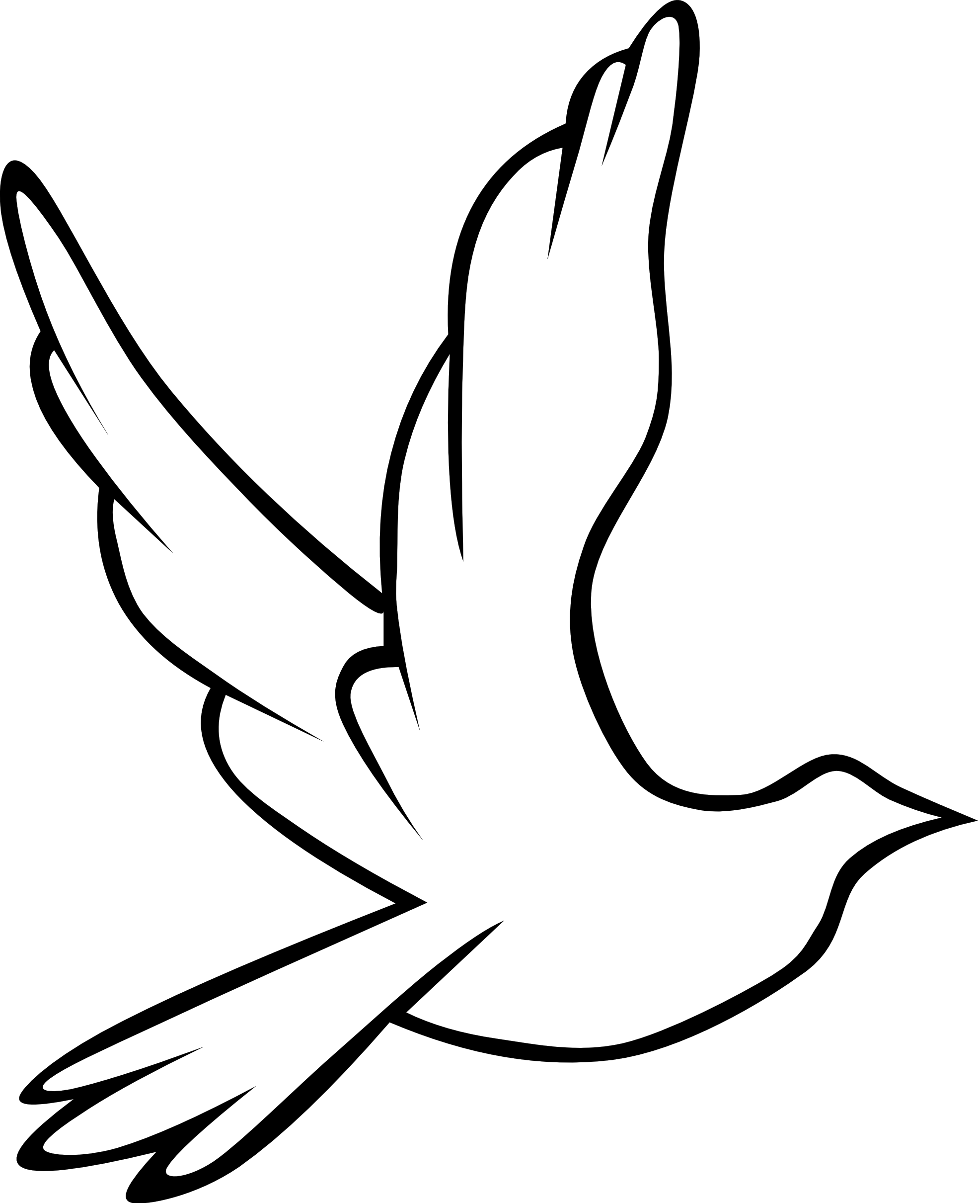 1969x2420 Bird Clipart White Dove