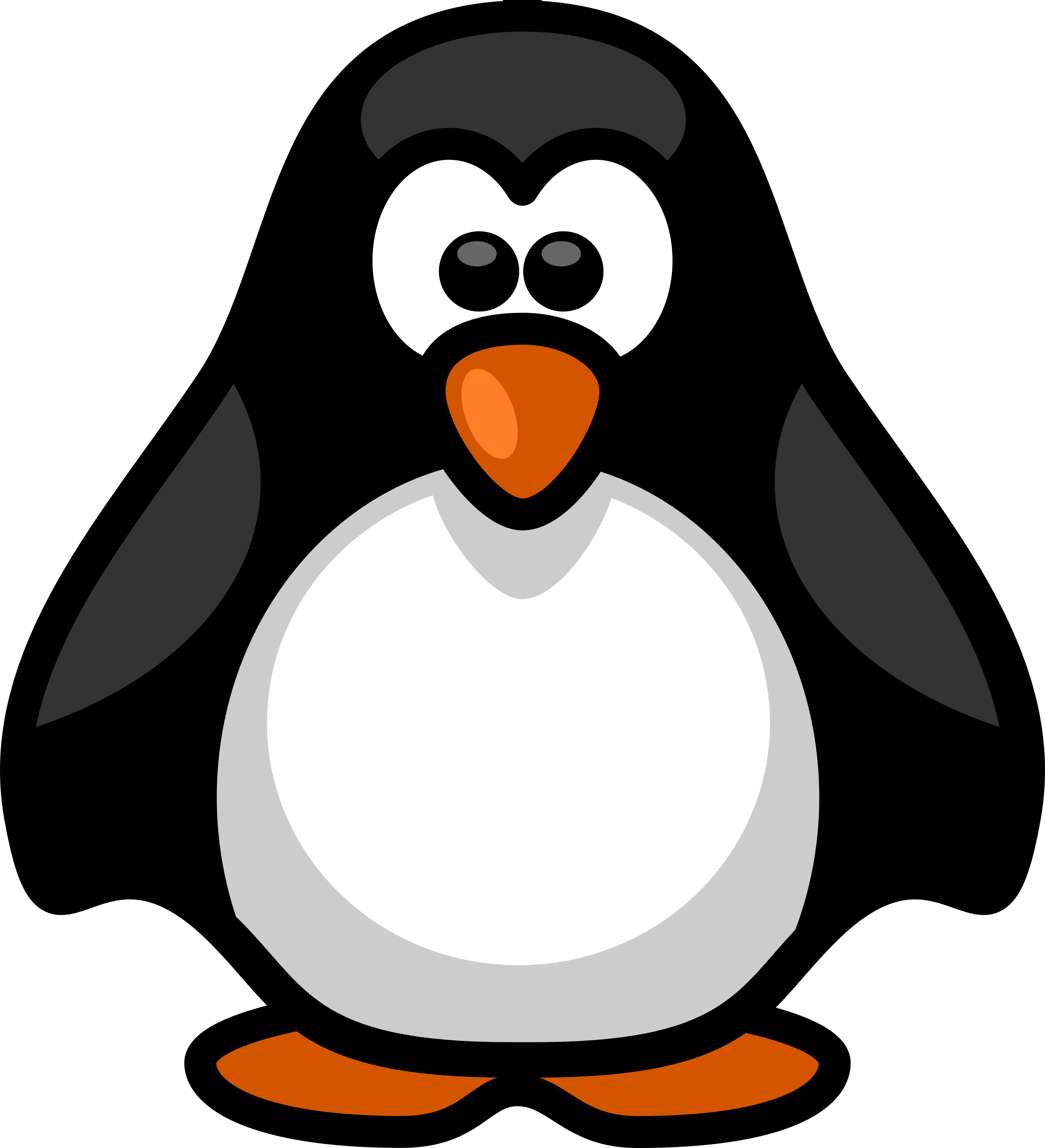 3333x3662 Penguin Clipart Transparent Background