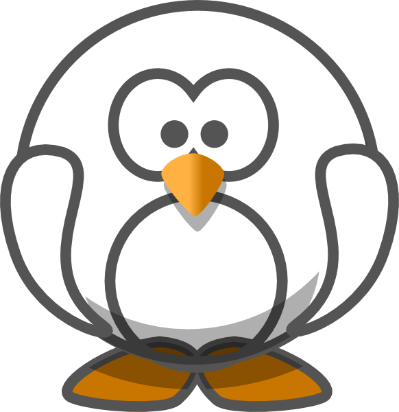 582x600 Transparent White Penguin Clip Art