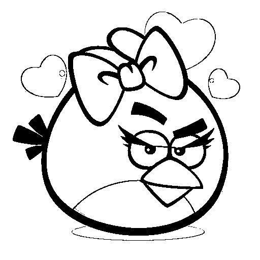 512x512 Angry Bird Coloring Pages Birds Splendid