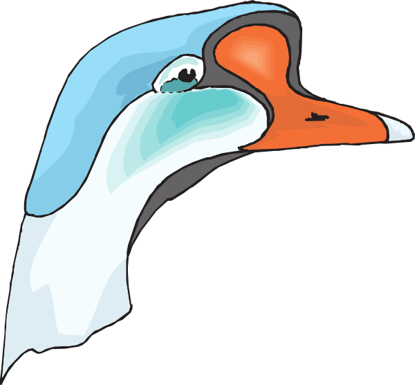 600x556 Goose Head Clip Art