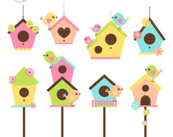 340x270 Birdhouses Clipart Etsy