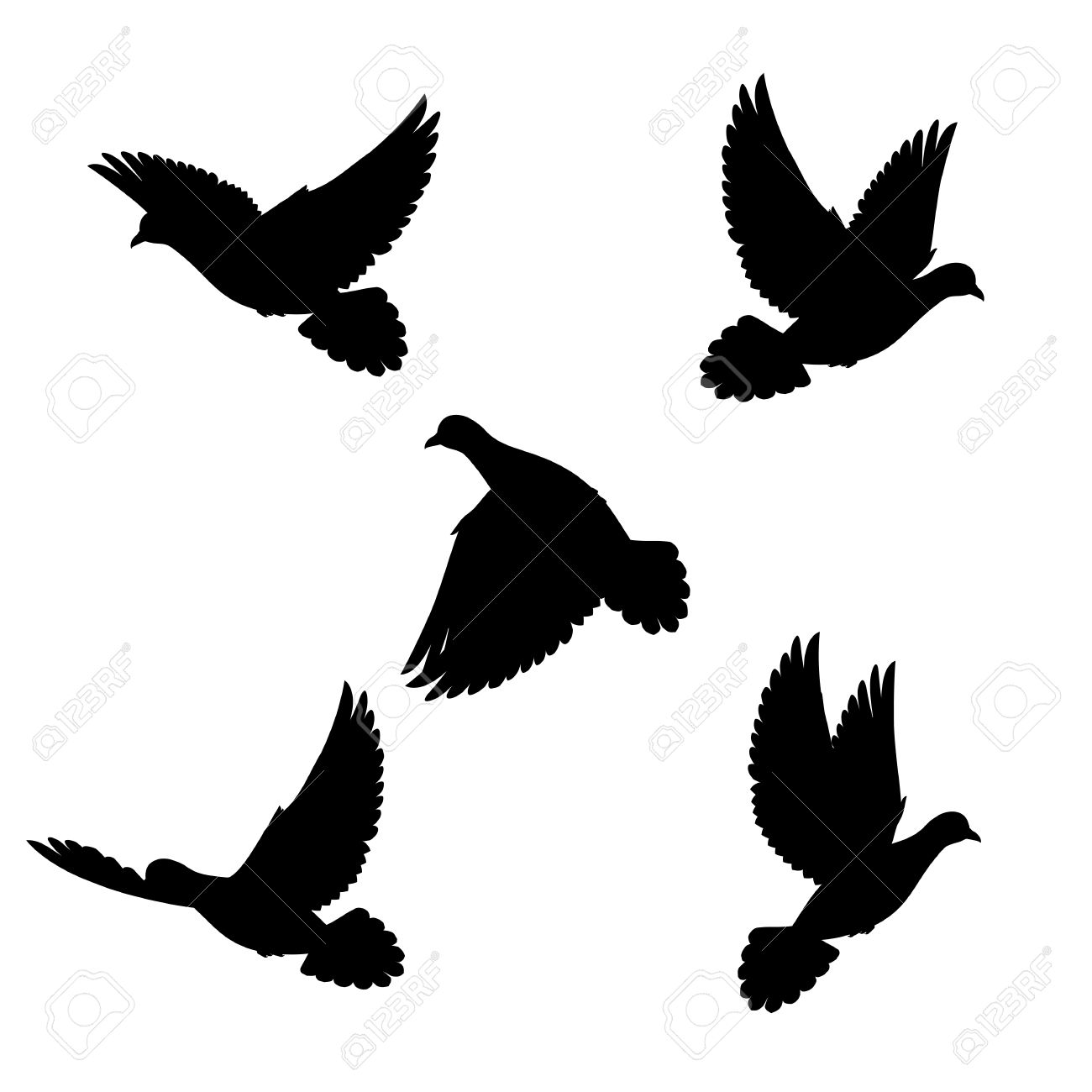 1300x1300 Dove Hunting Clipart Collection