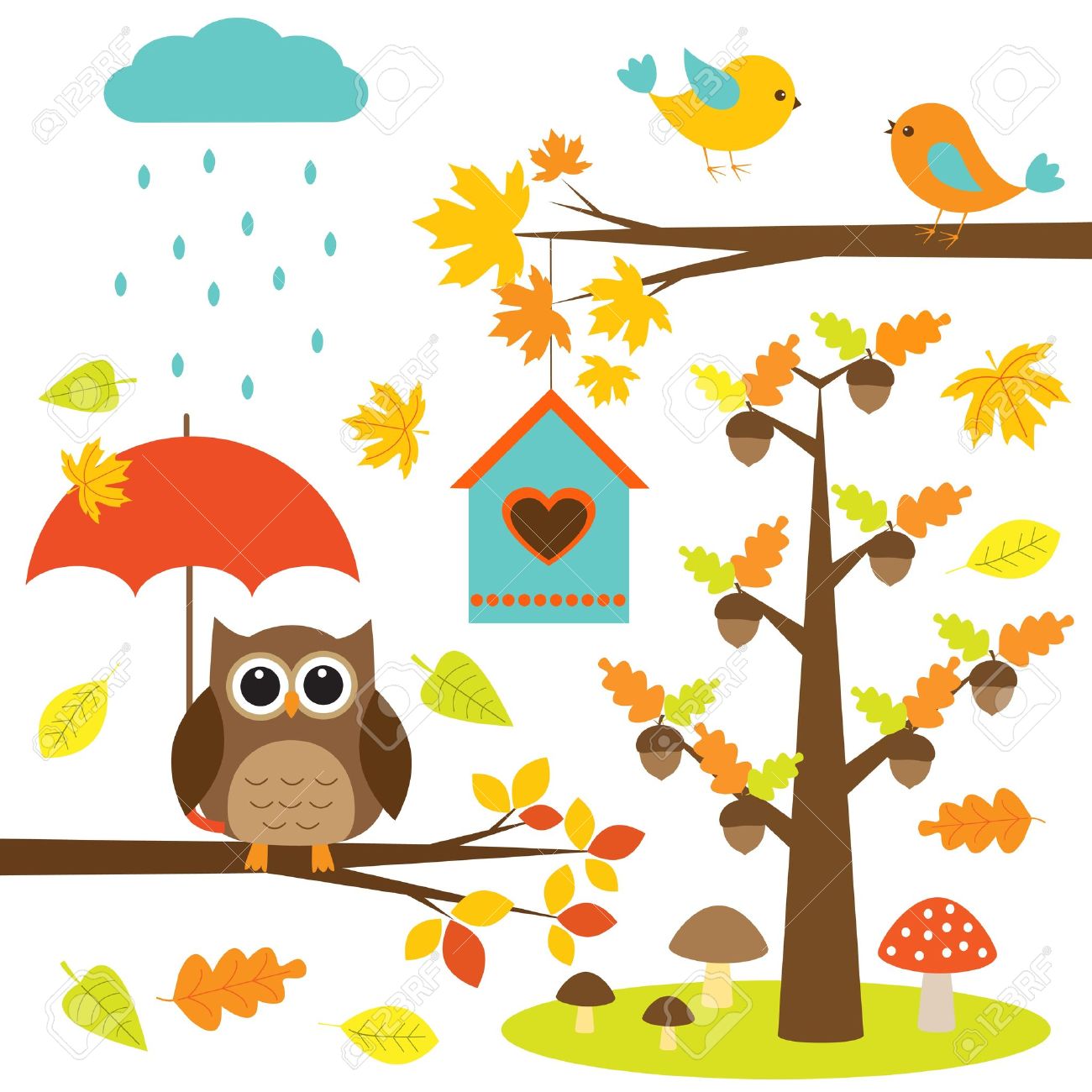 1300x1300 Bird House Clipart Tree Branch Clip Art