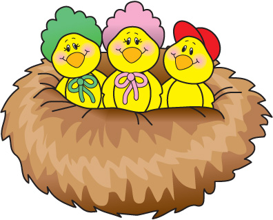 396x319 Bird's Nest Clipart
