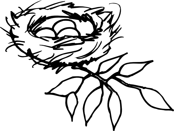 600x452 Nest Outline Clip Art