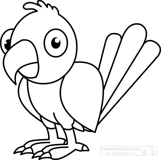 550x546 Red Bird Clipart Black And White