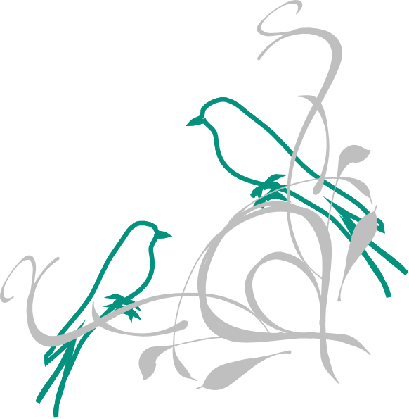 582x595 Birds On A Branch Clip Art