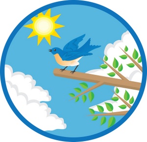 300x290 Blue Bird Clipart Image