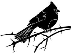 236x178 Clip Art Of Vector Silhouette Of The Bird On Branch Tree K4515632