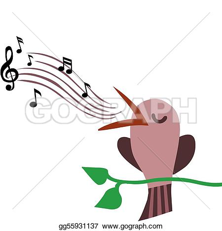 450x470 Singing Birds Clipart
