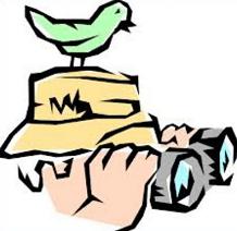 218x212 Free Bird Watching Clipart