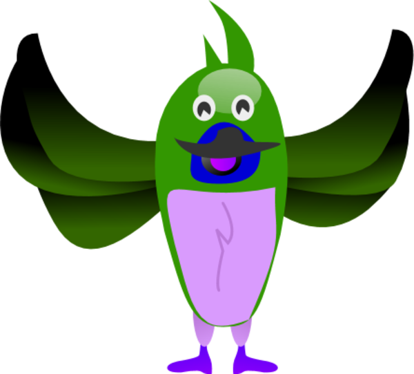 600x541 Bird Wings Clipart