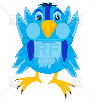 360x400 Cartoon Bird Sparrow Royalty Free Vector Clip Art Image