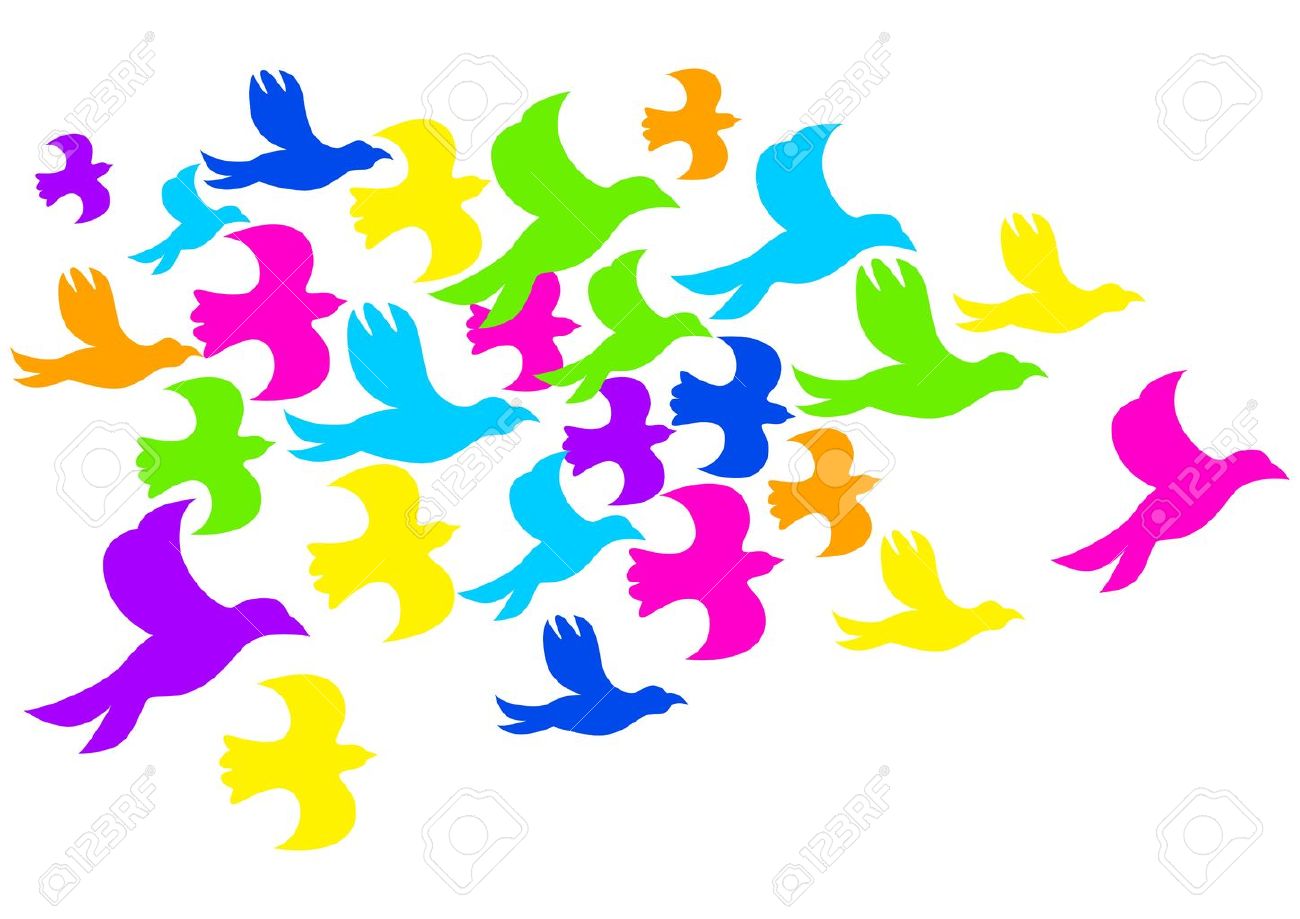1300x919 Flock Of Birds Clipart Dove