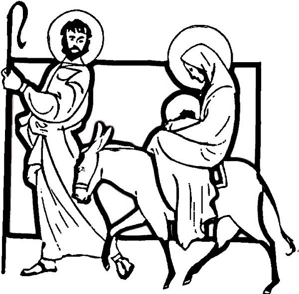 Birth Of Jesus Coloring Page