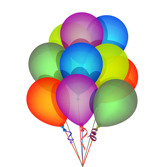 640x640 Vector Birthday Balloons