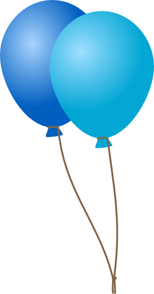 312x595 Emmas Blue Balloons Clip Art
