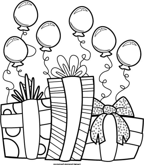 600x686 Birthday Clipart Black And White