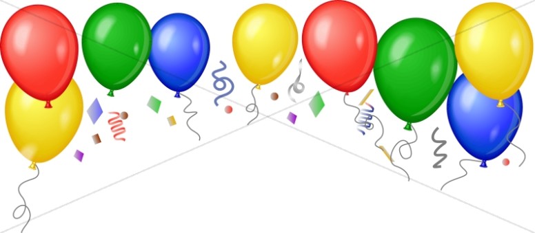 776x339 Corner Of Bright Balloons Church Birthday Clipart
