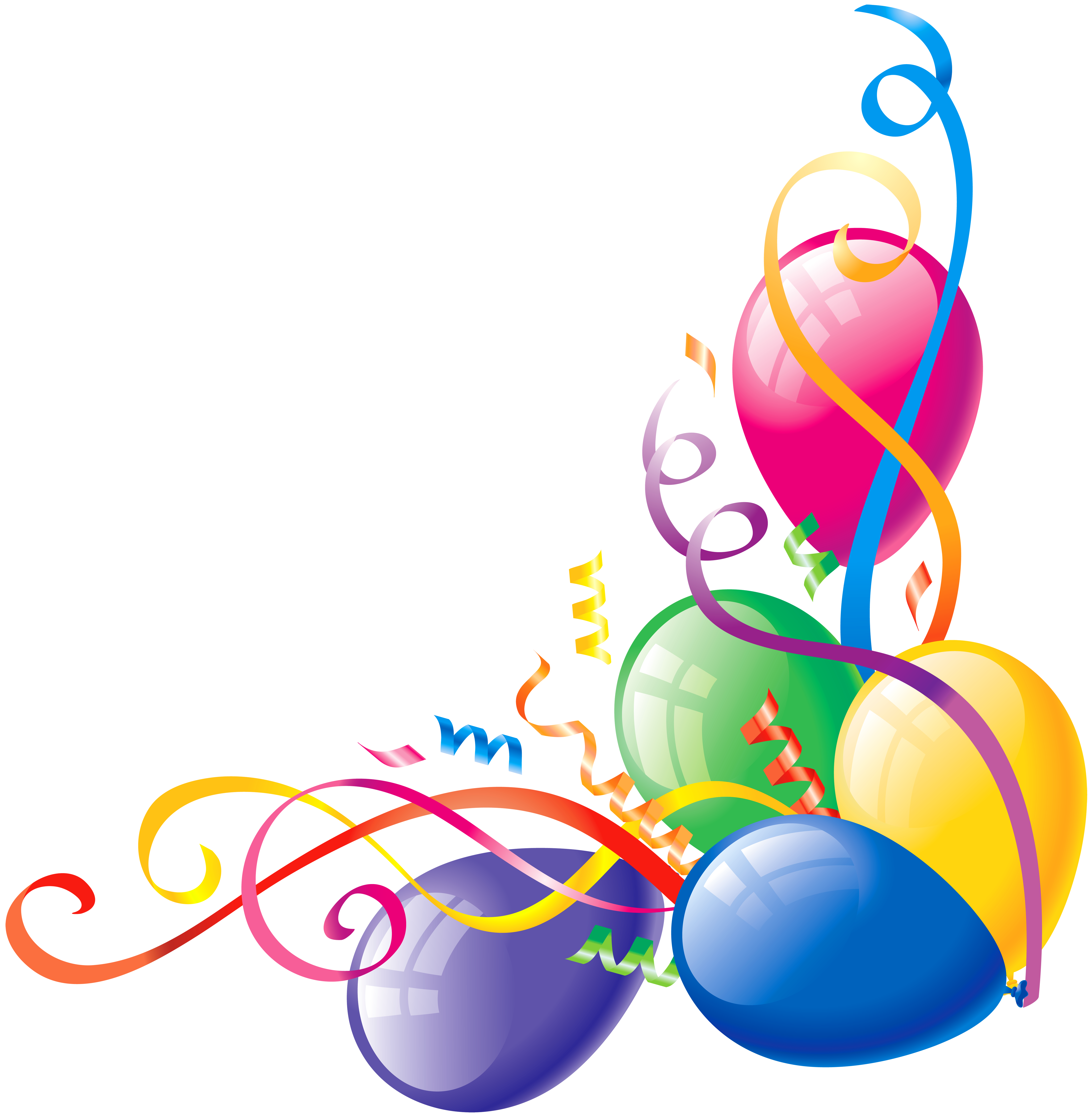5500x5631 Top 63 Balloons Clip Art