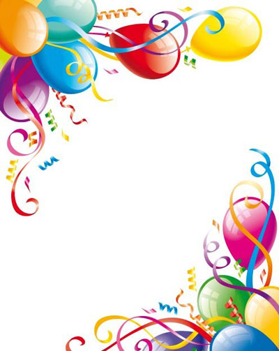 400x503 Free Birthday Balloons Clipart Image