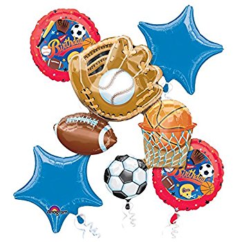 350x350 Happy Birthday Sport Theme Party Balloon Decoration