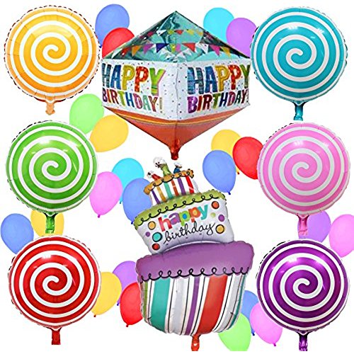 500x500 Happy Birthday Balloons