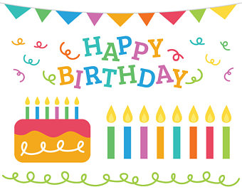 340x270 Birthday Cake Clip Art Etsy