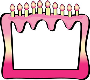 300x266 Cake Borders Clip Art