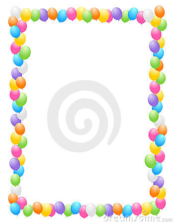 350x450 Free Birthday Border Clipart