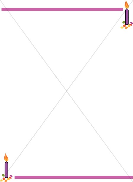 449x612 Birthday Candle Border Party Borders