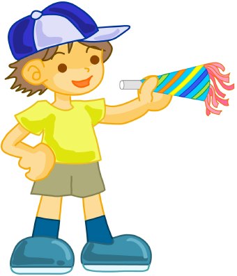 340x397 Birthday Party Boy Clip Art