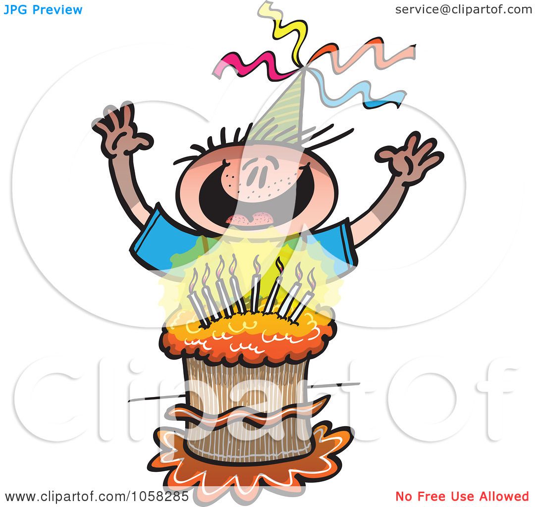 1080x1024 Royalty Free Vector Clip Art Illustration Of A Happy Birthday Boy
