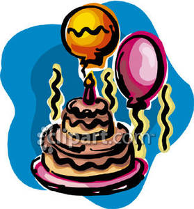 279x300 Birthday Cake And Balloons