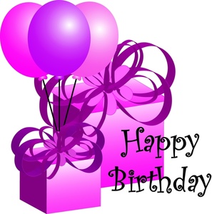 297x300 Purple Clipart Birthday Cake