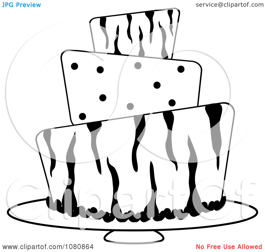 1080x1024 Clip Art Black And White Tiered Cake Clipart