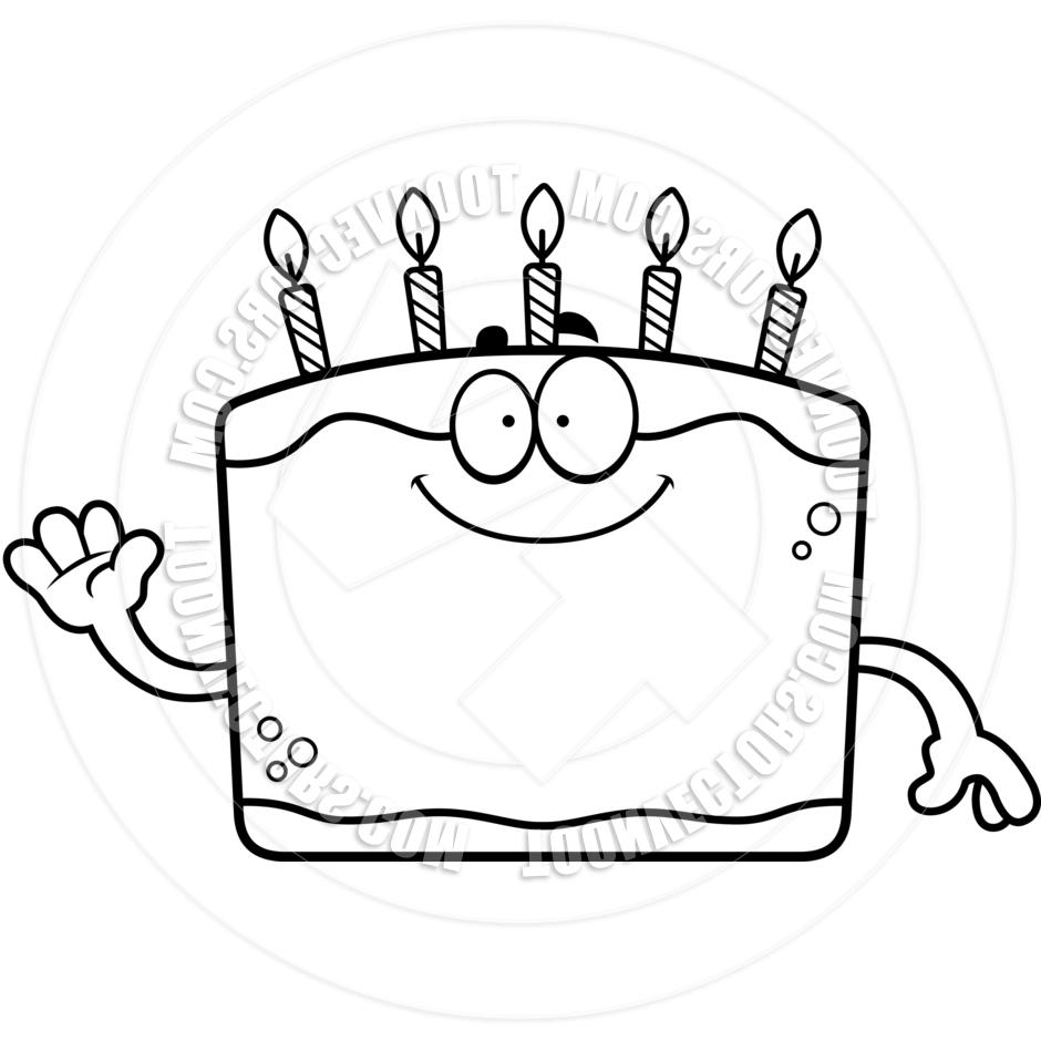 940x940 Best Birthday Cake Waving Clip Art Black And White File Free