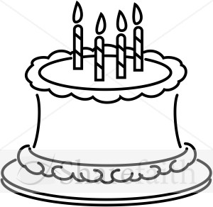 300x292 Happy Birthday Cake Clipart Clipart Panda