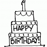 Birthday Cake Clipart Black And White | Free download on ClipArtMag