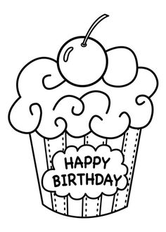 236x330 Black And White Birthday Cake Printables White