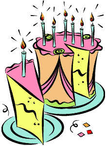 220x300 Animated Birthday Cake Clipart