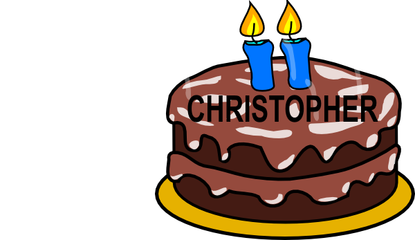 600x347 2nd Birthday Cake Clip Art