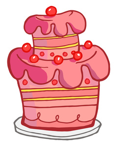 237x300 Free Birthday Cake Clip Art Image