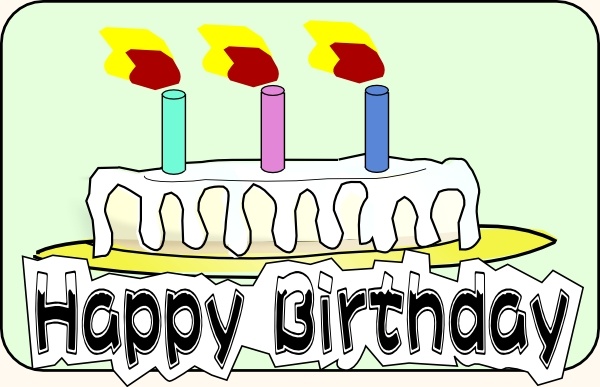 600x387 Birthday Cake Clip Art Free Vector In Open Office Drawing Svg