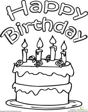 Birthday Cake Drawing | Free download on ClipArtMag