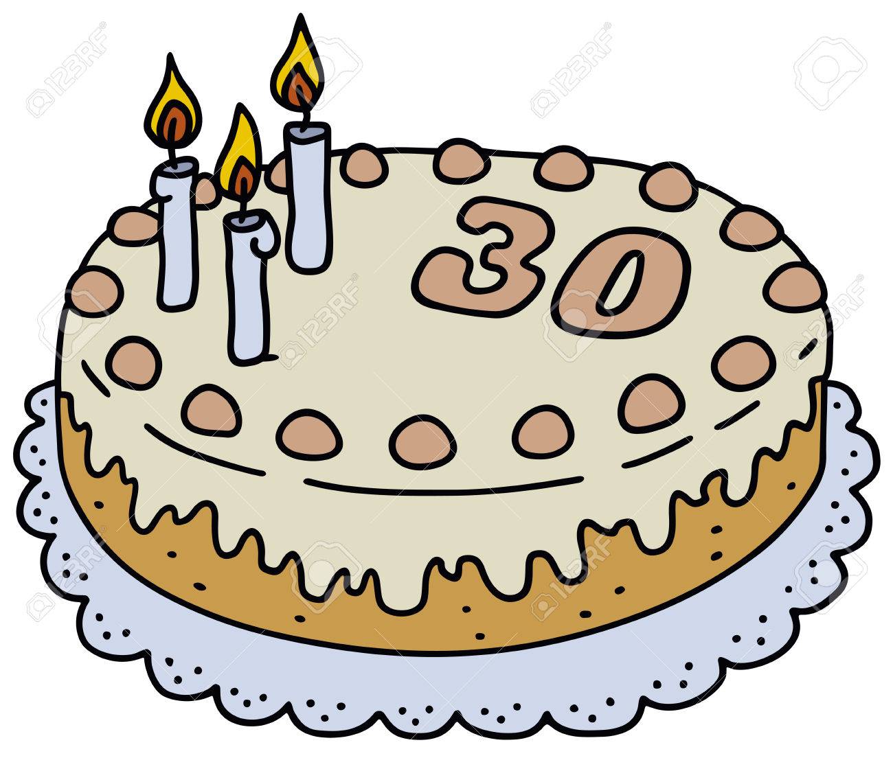 1300x1104 Draw A Birthday Cake Images