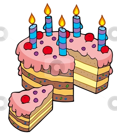 384x450 Birthday Cake Clipart1106537 Cartoon Solutionsroyalty Free