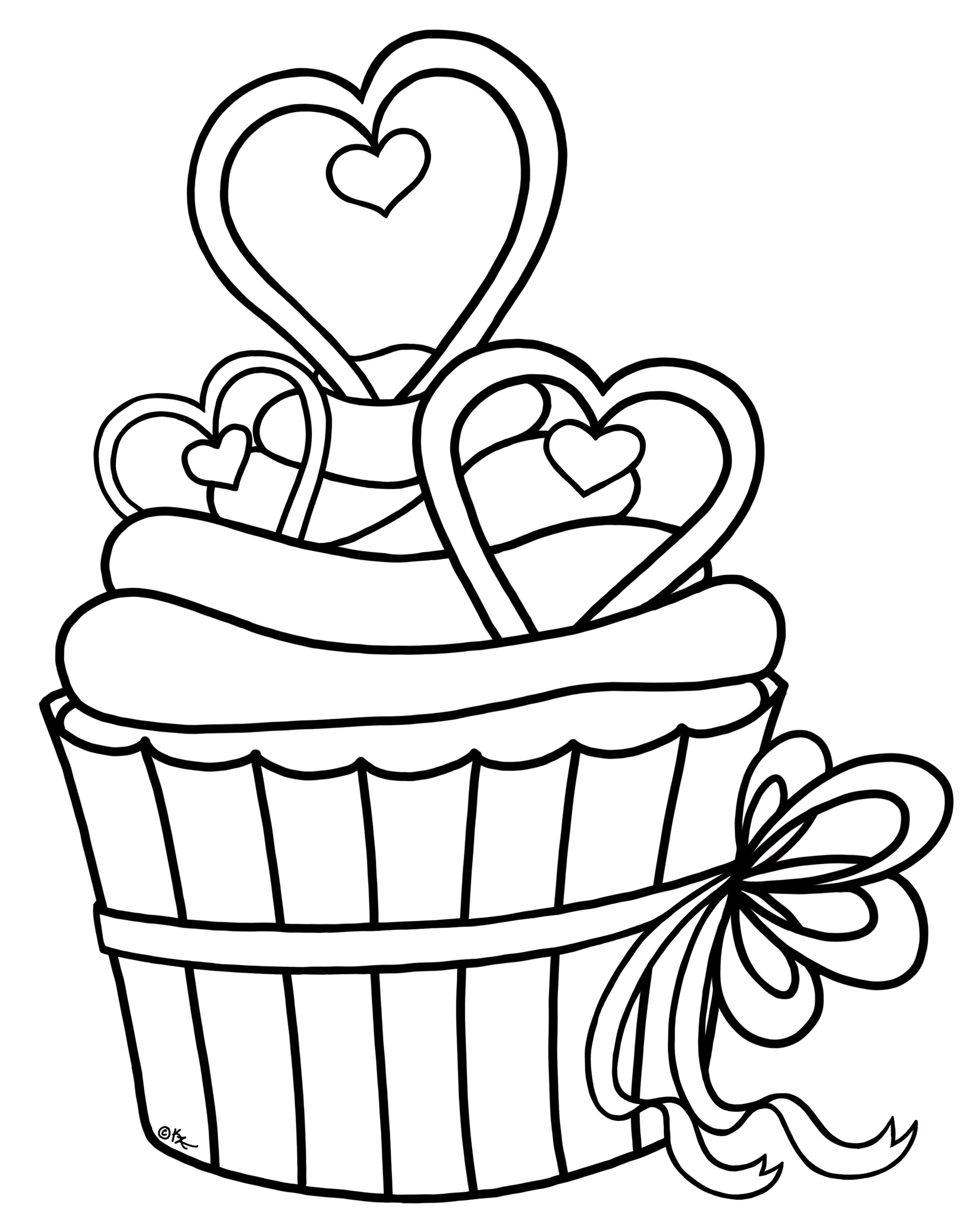 2077x2614 Birthday Cake Outline Images