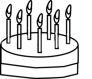 300x258 Cake Outline Clip Art